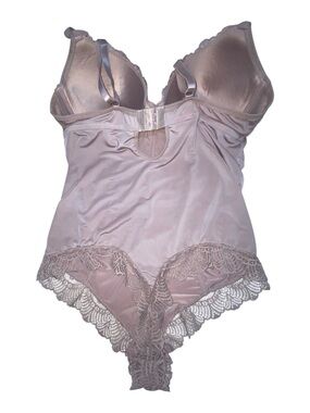 * Hush Intimates XL Tummy-Control Lace Trim Underwire Bodysuit Shaper